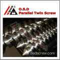 Double baril à vis parallèle pour extrudeuse de granulation pvc/baril à vis parallèle à haut rendement